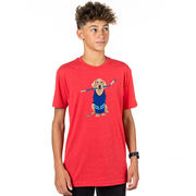 Hockey Short Sleeve T-Shirt - Puck The Hockey Dog