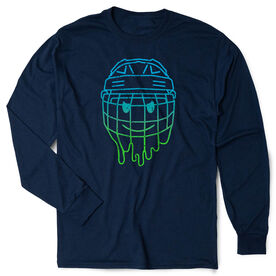 Hockey Tshirt Long Sleeve - Have An Ice Day Smiley