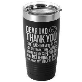 Volleyball 20 oz. Double Insulated Tumbler - Dear Dad [Black] - SS
