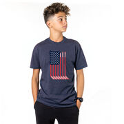 Hockey Short Sleeve T-Shirt - American Flag