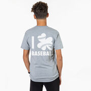 Baseball Short Sleeve T-Shirt - I Shamrock Baseball (Back Design)