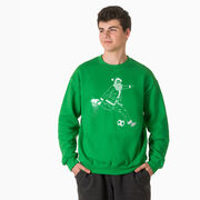 Soccer Crew Neck Sweatshirt - Santa Player