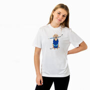 Hockey Short Sleeve Performance Tee - Puck The Hockey Dog