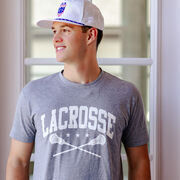 Guys Lacrosse Short Sleeve T-Shirt - Crossed Sticks