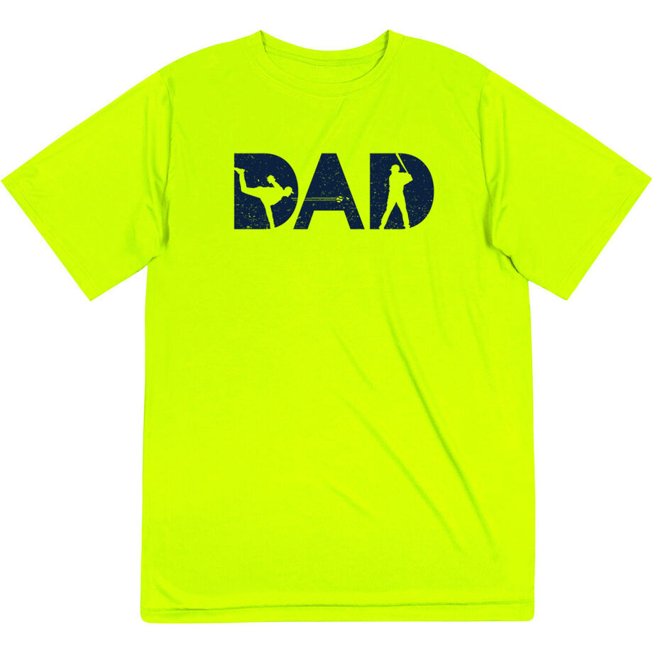 Baseball Short Sleeve Performance Tee - Baseball Dad Silhouette