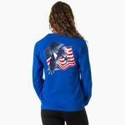 Hockey Tshirt Long Sleeve - Hockey Eagle (Back Design) 