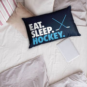 Hockey Pillowcase - Eat. Sleep. Hockey.