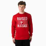 Baseball Tshirt Long Sleeve - Raised in a Cage