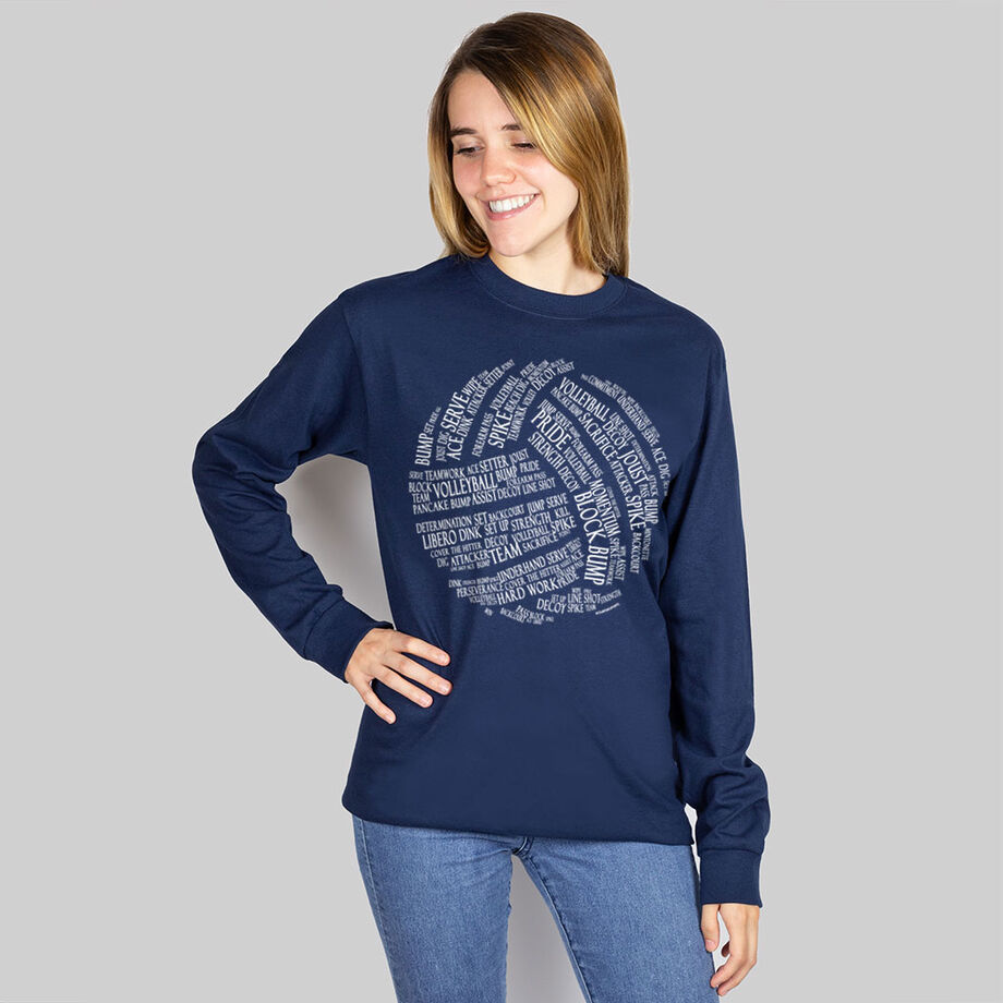 gunstig Ik denk dat ik ziek ben Op de loer liggen Volleyball T-Shirt Long Sleeve Volleyball Words | Volleyball Long Sleeve T- Shirts | Volleyball Long Sleeve Tees | Volleyball Apparel | Long Sleeve T- Shirts for Volleyball Players