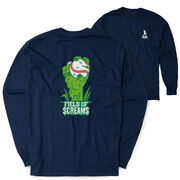 Baseball Tshirt Long Sleeve - Field Of Screams (Back Design)