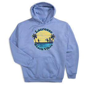 Girls Lacrosse Hooded Sweatshirt - Beach Vibes
