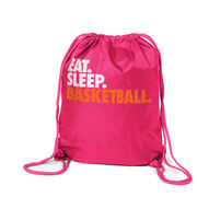 Basketball Drawstring Backpack Eat. Sleep. Basketball.