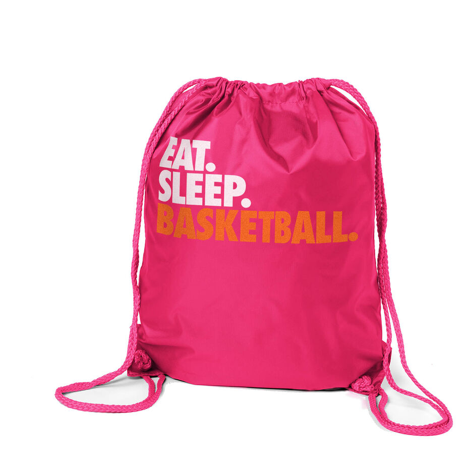 Basketball Drawstring Backpack Eat. Sleep. Basketball.