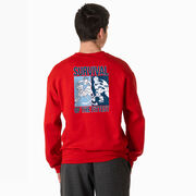 Hockey Crewneck Sweatshirt - Survival of the Fittest (Back Design)