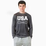 Hockey Long Sleeve Performance Tee - USA