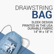 Guys Lacrosse Drawstring Backpack - Survival of the Fittest