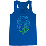 Hockey Flowy Racerback Tank Top - Have An Ice Day Smiley