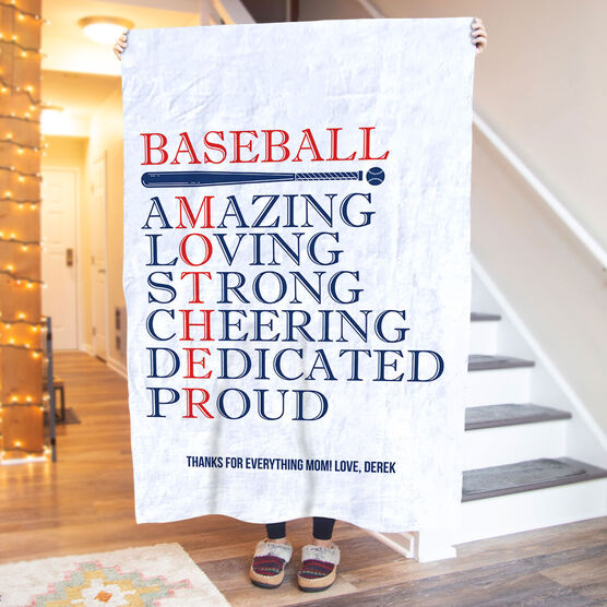 Baseball Premium Blanket - Mother Words
