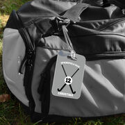 Field Hockey Bag/Luggage Tag - Personalized Team Crossed Sticks