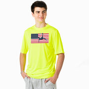 Soccer Short Sleeve Performance Tee - Patriotic Soccer