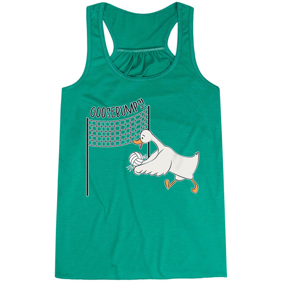 Volleyball Flowy Racerback Tank Top - Goosebumps