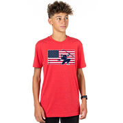 Hockey T-Shirt Short Sleeve - Patriotic Hockey