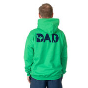 Baseball Hooded Sweatshirt - Baseball Dad Silhouette (Back Design)