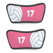 Volleyball Repwell&reg; Sandal Straps - Ball and Number Reflected