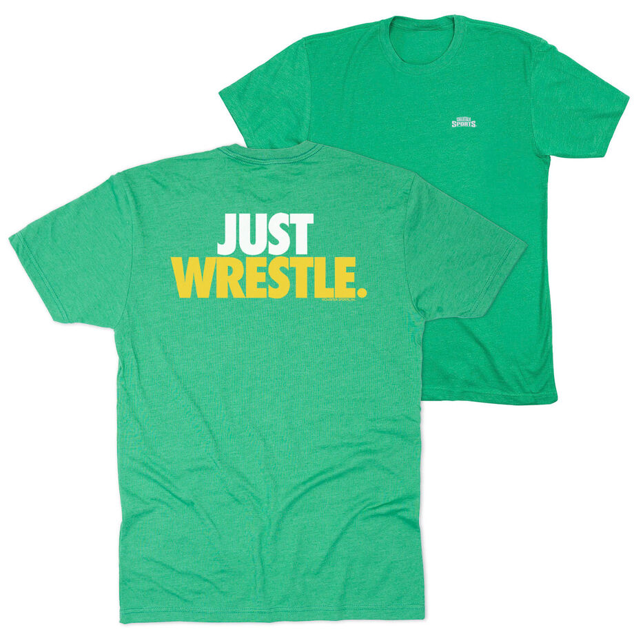 Wrestling Short Sleeve T-Shirt - Just Wrestle (Back Design)