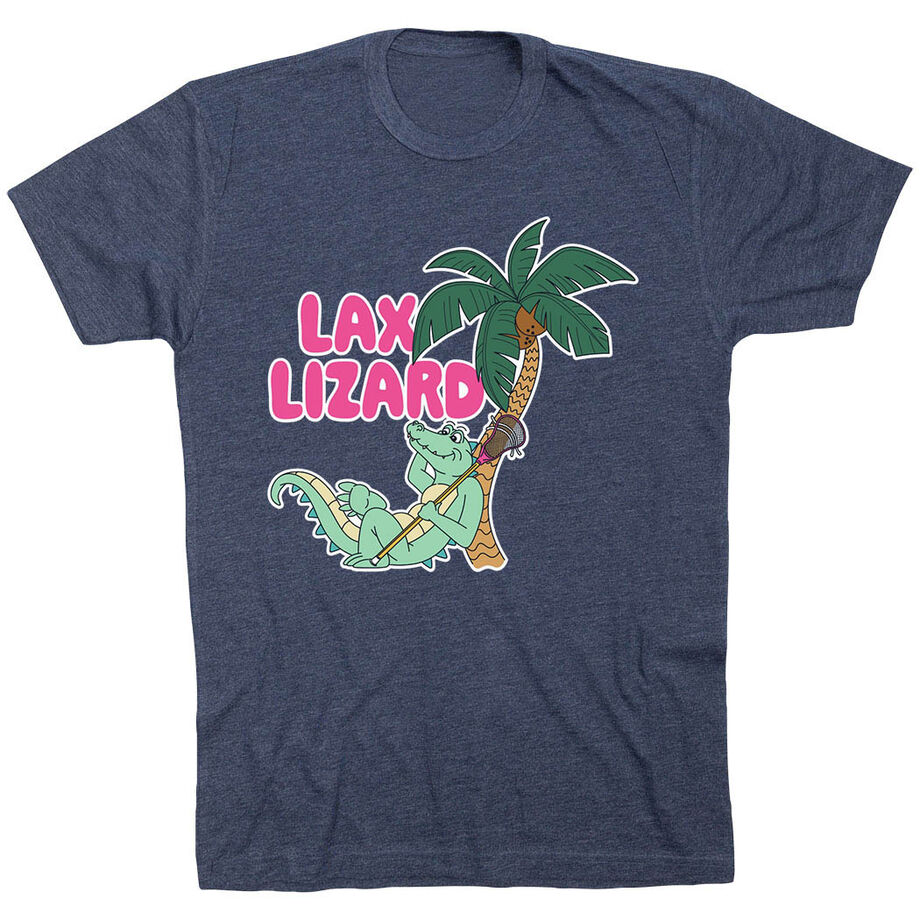 Guys Lacrosse Short Sleeve T-Shirt - Lax Lizard