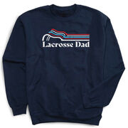 Guys Lacrosse Crewneck Sweatshirt - Lacrosse Dad Sticks