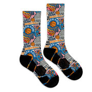 Basketball Graphic Flex Mid-Calf Socks - Basketball Life