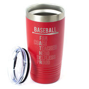 Baseball 20 oz. Double Insulated Tumbler - Baseball Father Words