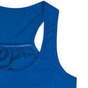 Softball Flowy Racerback Tank Top - Pitch Please