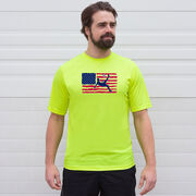 Soccer Short Sleeve Performance Tee - Guys Soccer Land That We Love