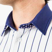 Baseball Short Sleeve Polo Shirt - Pinstripes Baseball