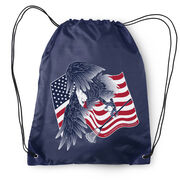 Guys Lacrosse Drawstring Backpack - Lacrosse Eagle