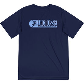 Guys Lacrosse Short Sleeve Performance Tee - 100% Of The Shots