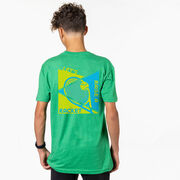 Tennis Short Sleeve T-Shirt - Let's Raise A Racket (Back Design)