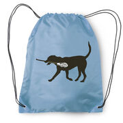 Max The LAX Dog Drawstring Backpack