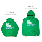 Hockey Hooded Sweatshirt - Eat. Sleep. Hockey.