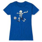 Soccer Women's Everyday Tee - Skeleton Striker