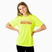 Basketball Short Sleeve Performance Tee - I'd Rather Be Playing Basketball