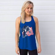 Hockey Flowy Racerback Tank Top - Hockey Eagle