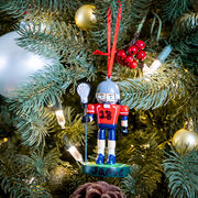 Guys Lacrosse Nutcracker Resin Ornament