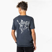 Guys Lacrosse T-Shirt Short Sleeve - Skeleton Offense (Back Design)