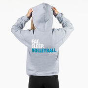 Volleyball Hooded Sweatshirt - Eat. Sleep. Volleyball. (Back Design)