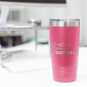 Softball 20oz. Double Insulated Tumbler - Caffeine, Chaos and Softball