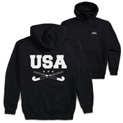 Field Hockey Hooded Sweatshirt - USA Field Hockey (Back Design)