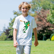 Guys Lacrosse Short Sleeve Performance Tee - Lacrosse Leprechaun